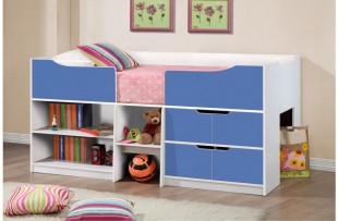 Birlea Paddington Cabin Bed White and Blue by Birlea