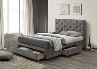 Monet grey fabric bed frame discount