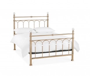 Bentley Designs Krystal 5ft Kingsize Rose Gold Metal Bed
