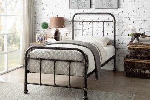 Sleep Design Burford 3ft Single Rustic, Rustic Metal King Bed Frame