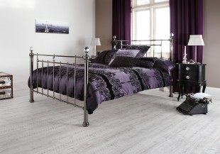 Serene Clara 6ft Super King Size Black Nickel Metal Bed
