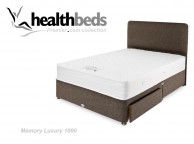 Healthbeds Memory Luxury 1000 4ft Small Double Bed Thumbnail