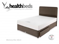 Healthbeds Memory Flex 3ft Single Divan Bed Thumbnail