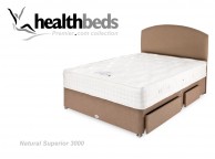 Healthbeds Natural Superior 3000 2ft6 Small Single Divan Bed Thumbnail
