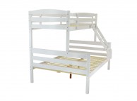 Metal Beds Moderna White Wooden Triple Sleeper Bed Thumbnail