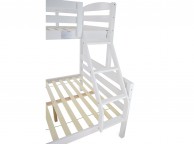 Metal Beds Moderna White Wooden Triple Sleeper Bed Thumbnail