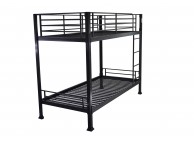 Metal Beds Black Metal No Bolt Bunk Bed Thumbnail