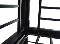 Metal Beds 3ft Single Black Metal No Bolt Bunk Bed Thumbnail
