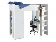 Flair Furnishings Hip White High Sleeper Bed Thumbnail