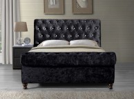 Birlea Bordeaux 4ft6 Double Black Fabric Bed Frame Thumbnail