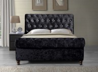 Birlea Bordeaux 6ft Super Kingsize Black Fabric Bed Frame Thumbnail