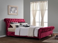 Birlea Bordeaux 6ft Super Kingsize Plum Fabric Bed Frame Thumbnail