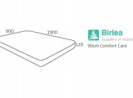 Birlea Comfort Care 3ft Single Foam Mattress Thumbnail