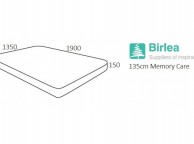 Birlea Memory Care 4ft6 Double Memory Foam Mattress Thumbnail