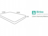 Birlea Harmony 4ft Small Double Memory Foam Mattress Thumbnail