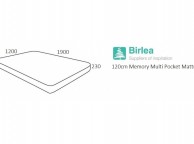 Birlea Memory Multi Pocket 4ft Small Double Pocket Spring Mattress Thumbnail