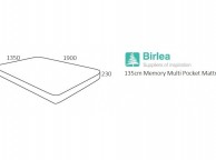 Birlea Memory Multi Pocket 4ft6 Double Pocket Spring Mattress Thumbnail