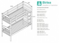 Birlea Chatsworth 3ft Single White Wooden Bunk Bed Thumbnail