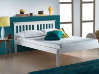 Birlea Salvador 4ft6 Double White Wash Wooden Bed Frame Thumbnail