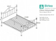 Birlea Victoria 5ft Kingsize Black Nickel Metal Bed Frame Thumbnail