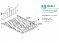 Birlea Victoria 5ft Kingsize Chrome Metal Bed Frame Thumbnail