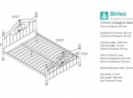 Birlea Lexington Black Nickel 4ft6 Double Metal Bed Frame Thumbnail