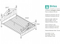 Birlea Lexington Chrome 4ft6 Double Metal Bed Frame Thumbnail