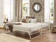 Birlea Lyon 3ft Single Cream Metal Day Bed with Trundle Thumbnail