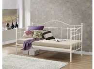 Birlea Torino 3ft Single Cream Metal Day Bed Thumbnail