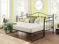 Birlea Torino 3ft Single Black Metal Day Beds Frame with Trundle Thumbnail