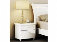 Birlea Aztec White Gloss 2 Drawer Nightstand Thumbnail