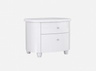 Birlea Aztec White Gloss 2 Drawer Nightstand Thumbnail