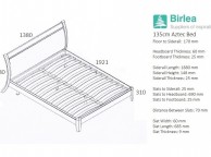 Birlea Aztec White 4ft6 Double High Gloss Bed Frame Thumbnail