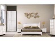 Birlea Aztec White 5ft Kingsize High Gloss Bed Frame Thumbnail