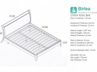 Birlea Aztec White 5ft Kingsize High Gloss Bed Frame Thumbnail