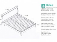Birlea Aztec Beech 5ft Kingsize Wooden Bed Frame Thumbnail
