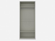 Birlea Aztec White Gloss 2 Door Wardrobe Thumbnail