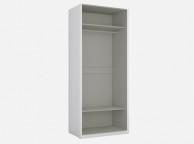 Birlea Aztec White Gloss 2 Door Wardrobe Thumbnail