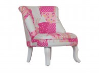 Kidsaw Mini Cabrio Chair In Pink Patchwork Thumbnail