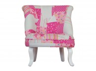 Kidsaw Mini Cabrio Chair In Pink Patchwork Thumbnail