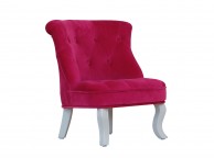 Kidsaw Mini Cabrio Chair In Pink Velvet Thumbnail