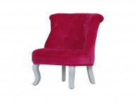 Kidsaw Mini Cabrio Chair In Pink Velvet Thumbnail