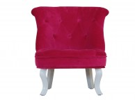 Kidsaw Mini Cabrio Chair In Pink Velvet Thumbnail