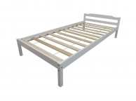 Kidsaw Levi 3ft Single White Wooden Bed Frame Thumbnail