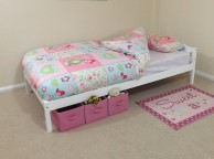 Kidsaw Levi 3ft Single White Wooden Bed Frame Thumbnail