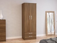 Birlea Lynx Walnut 2 Door Combi Robe Thumbnail