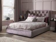 Serene Alexandra 5ft Kingsize Lilac Fabric Bed Frame Thumbnail