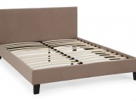 Serene Evelyn 5ft Kingsize Latte Fabric Bed Frame Thumbnail