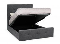 Serene Katherine 6ft Super Kingsize Charcoal Fabric Ottoman Bed Frame Thumbnail