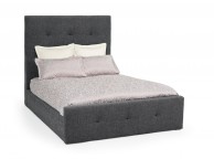 Serene Katherine 6ft Super Kingsize Charcoal Fabric Ottoman Bed Frame Thumbnail